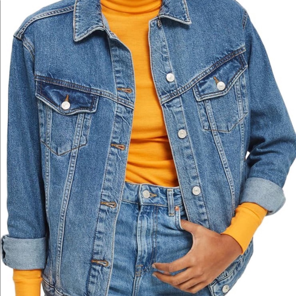 Topshop oversized jean jacket